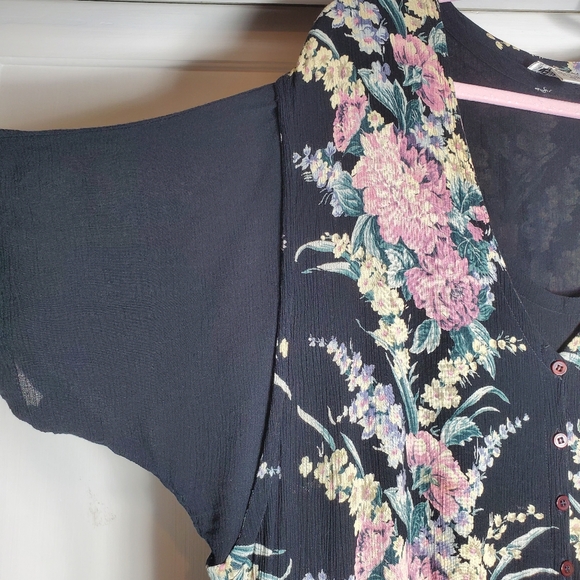 Vingtage Plus Size Cottagecore Fairy Grunge Whimsigoth Dress 1X See Measurements - Picture 5 of 13